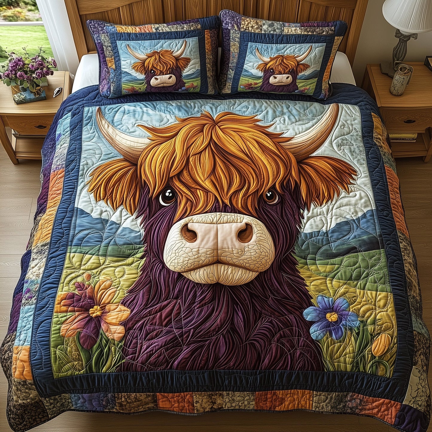 Fluffy Fighter 3-Piece Quilted Bedding Set GFTONL4301
