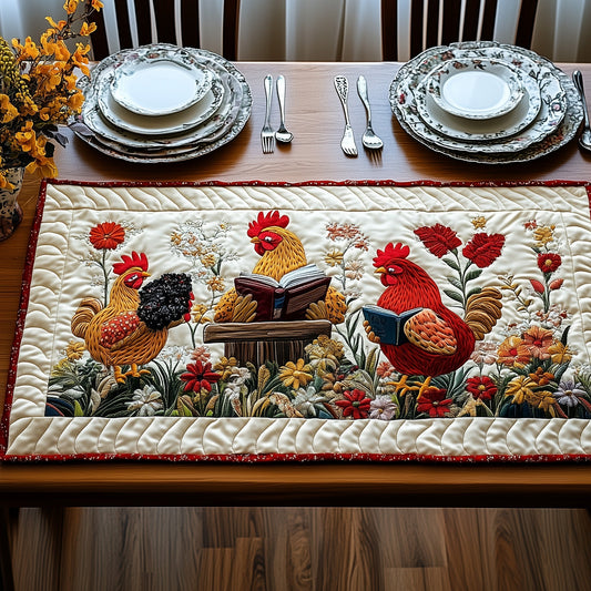 Reading Chicken Quilted Table Runner GFTONL4320