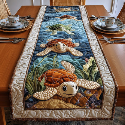 Joyful Turtle  Quilted Table Runner GFTONL4341