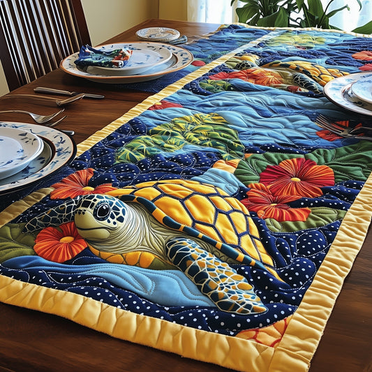 Turtle Charm Quilted Table Runner GFTONL4346
