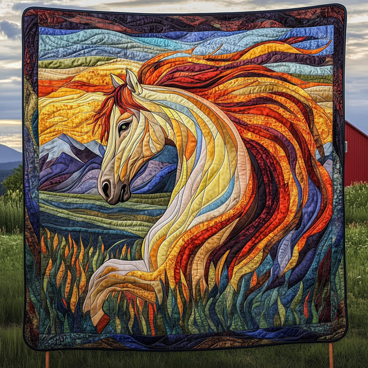 Majestic Horse Quilted Blanket GFTONL4356