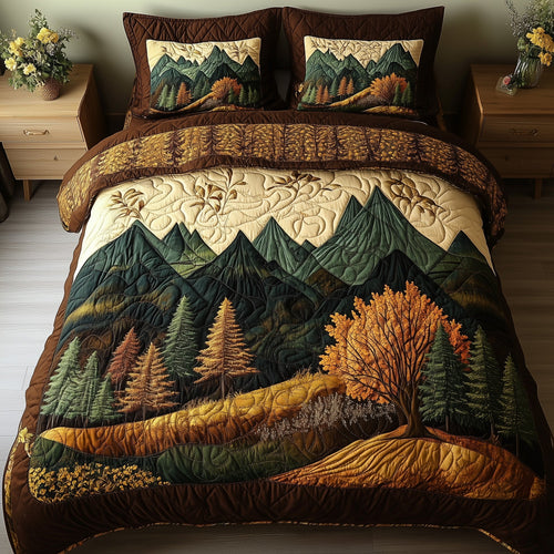 Rustic Woodland 3-Piece Quilted Bedding Set GFTONL4366