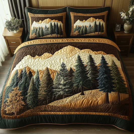 Rustic Woodland 3-Piece Quilted Bedding Set GFTONL4368
