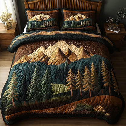 Rustic Woodland 3-Piece Quilted Bedding Set GFTONL4369