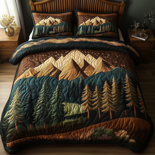 Rustic Woodland 3-Piece Quilted Bedding Set GFTONL4369