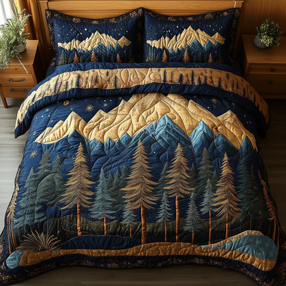 Vintage Woodland 3-Piece Quilted Bedding Set GFTONL4372
