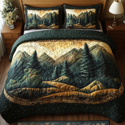 Vintage Woodland 3-Piece Quilted Bedding Set GFTONL4376