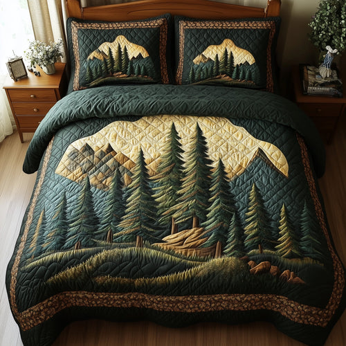 Vintage Woodland 3-Piece Quilted Bedding Set GFTONL4377