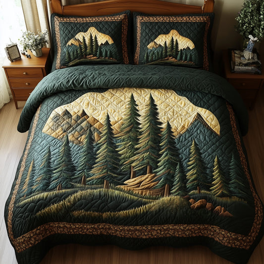 Vintage Woodland 3-Piece Quilted Bedding Set GFTONL4377