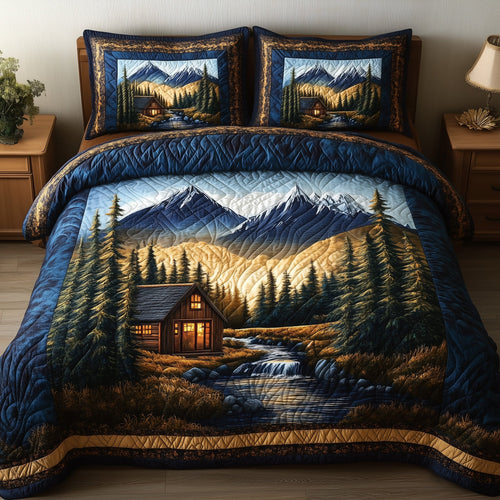 Vintage Cabin 3-Piece Quilted Bedding Set GFTONL4379