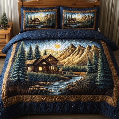 Vintage Cabin 3-Piece Quilted Bedding Set GFTONL4380