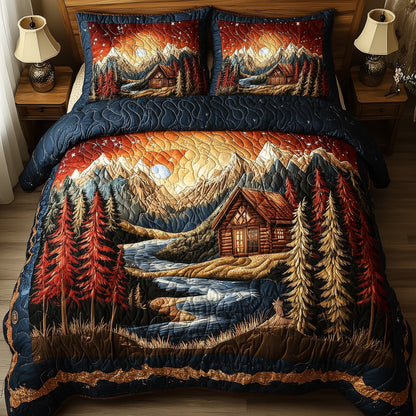 Vintage Cabin 3-Piece Quilted Bedding Set GFTONL4382
