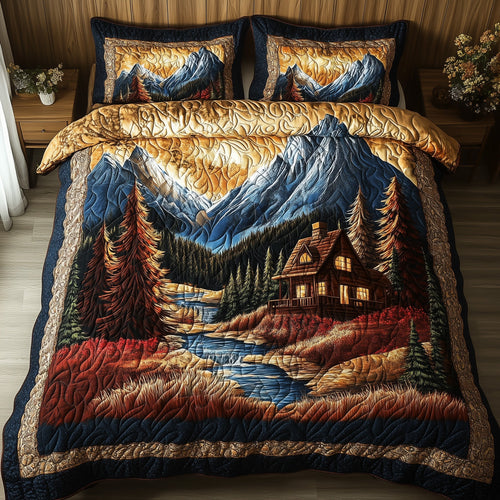 Vintage Cabin 3-Piece Quilted Bedding Set GFTONL4383