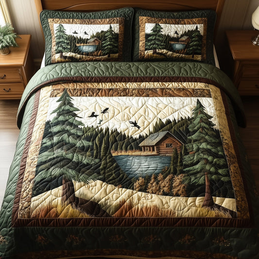 Rustic Harmony 3-Piece Quilted Bedding Set GFTONL4384
