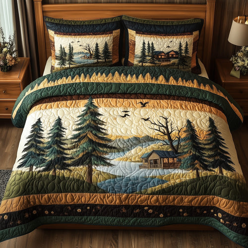 Rustic Harmony 3-Piece Quilted Bedding Set GFTONL4386