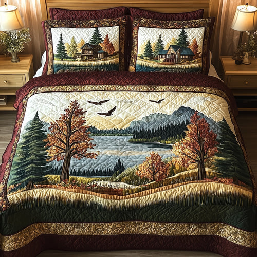 Rustic Harmony 3-Piece Quilted Bedding Set GFTONL4387