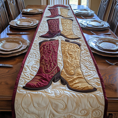 Rustic Boots Quilted Table Runner GFTONL4401