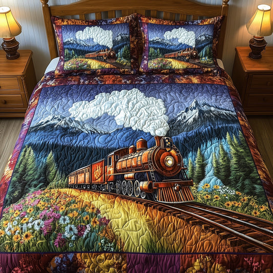 Rustic Train Duvet Cover Set GFTONL4421