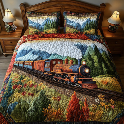 Rustic Train Duvet Cover Set GFTONL4422