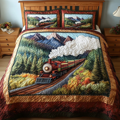 Rustic Train Duvet Cover Set GFTONL4425