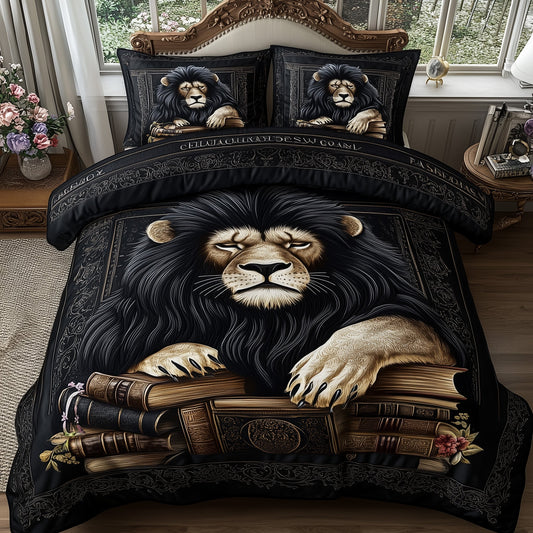 Lion's Library Duvet Cover Set GFTONL4432