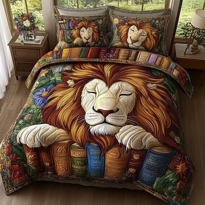 Vintage Sleeping Lion Duvet Cover Set GFTONL4436
