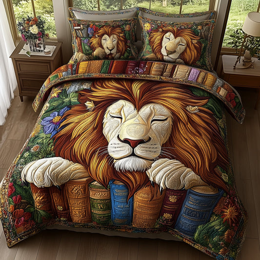 Vintage Sleeping Lion Duvet Cover Set GFTONL4436