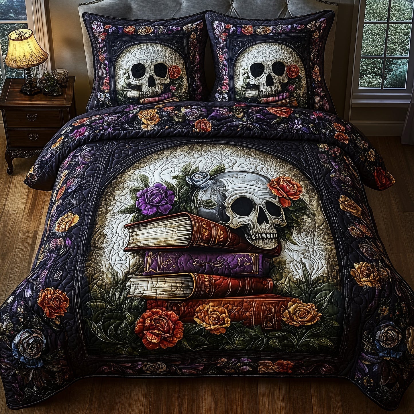 Skull's Library Duvet Cover Set GFTONL4451