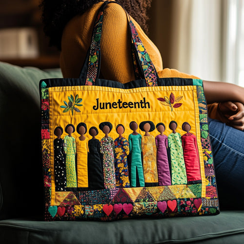 Juneteenth Vibe Quilted Tote Bag GFTONL4511