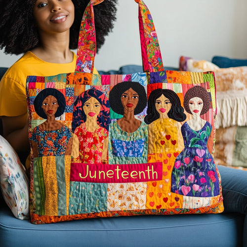 Juneteenth Vibe Quilted Tote Bag GFTONL4517