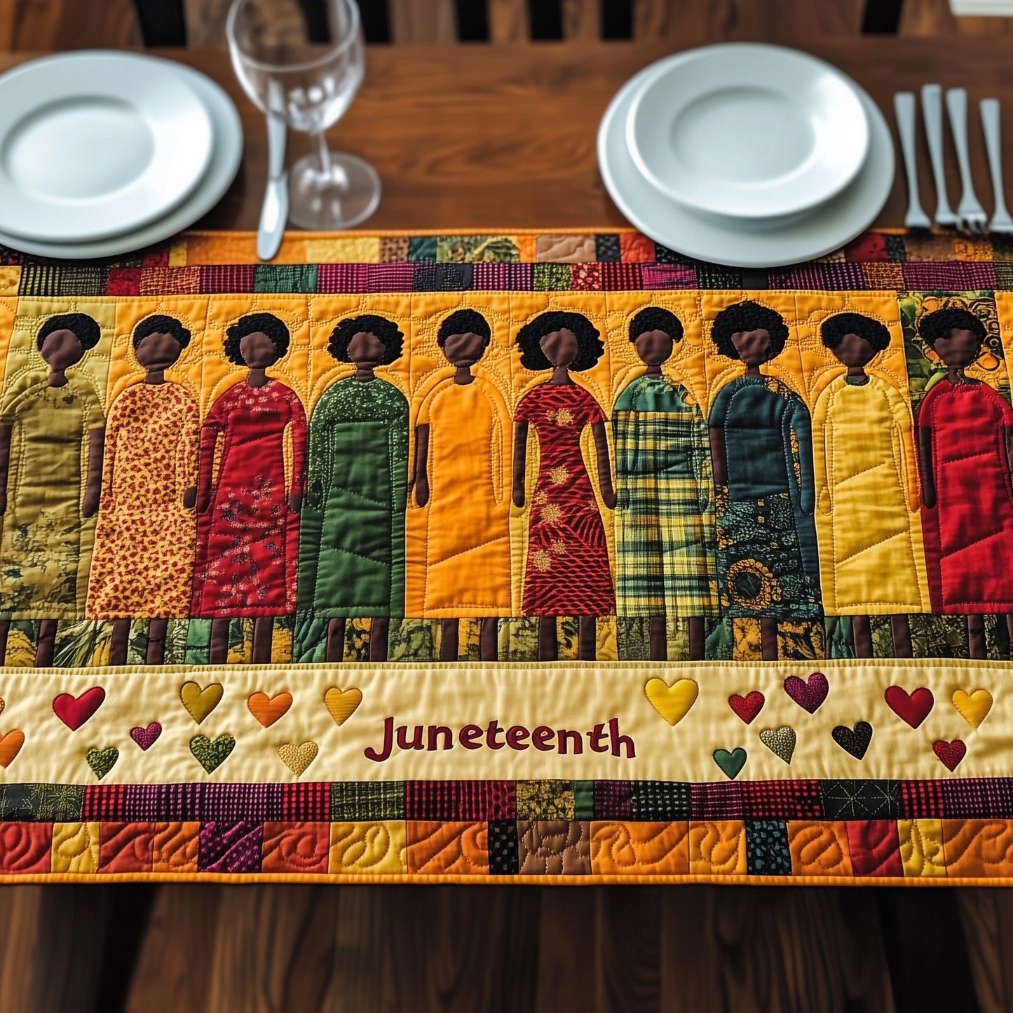 Roots Of Glory  Quilted Table Runner GFTONL4521