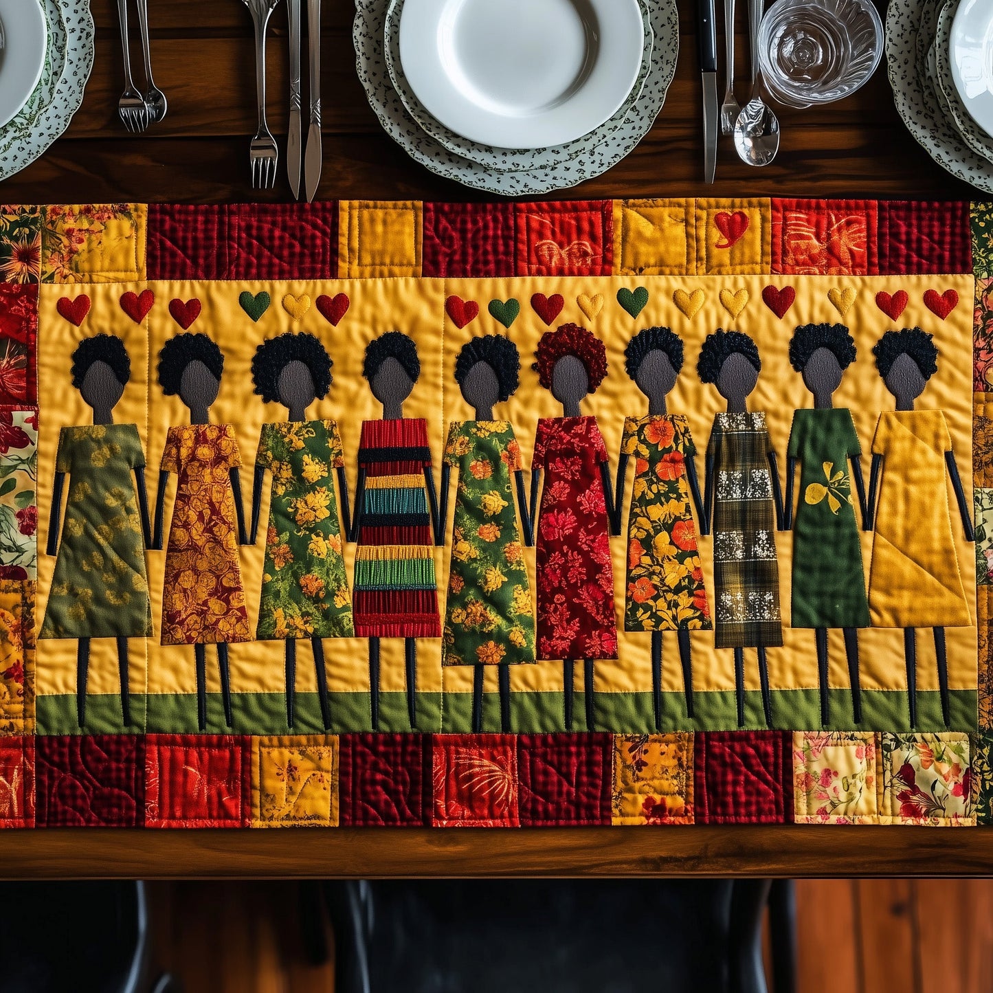 Roots Of Glory  Quilted Table Runner GFTONL4525