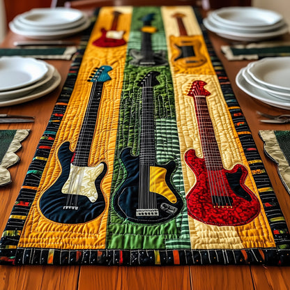 Guitar Charm Quilted Table Runner GFTONL4538