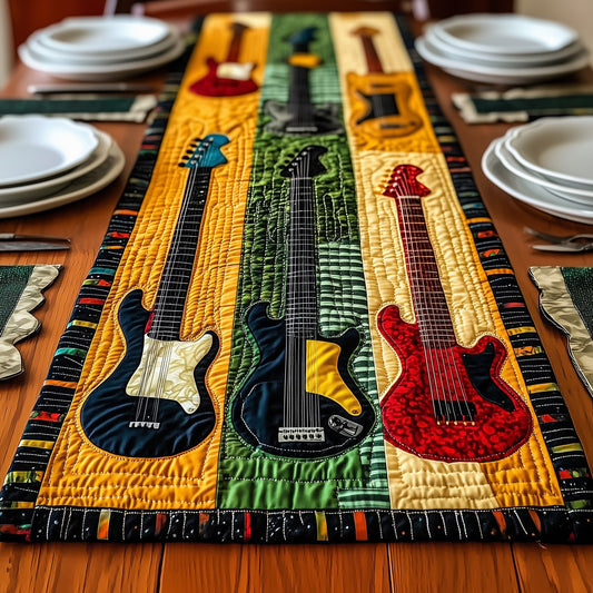 Guitar Charm Quilted Table Runner GFTONL4538