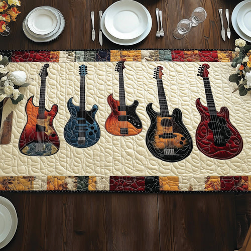 Guitar Charm Quilted Table Runner GFTONL4540