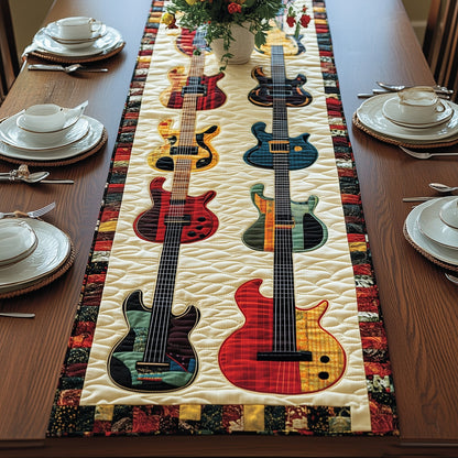 Guitar Charm Quilted Table Runner GFTONL4543
