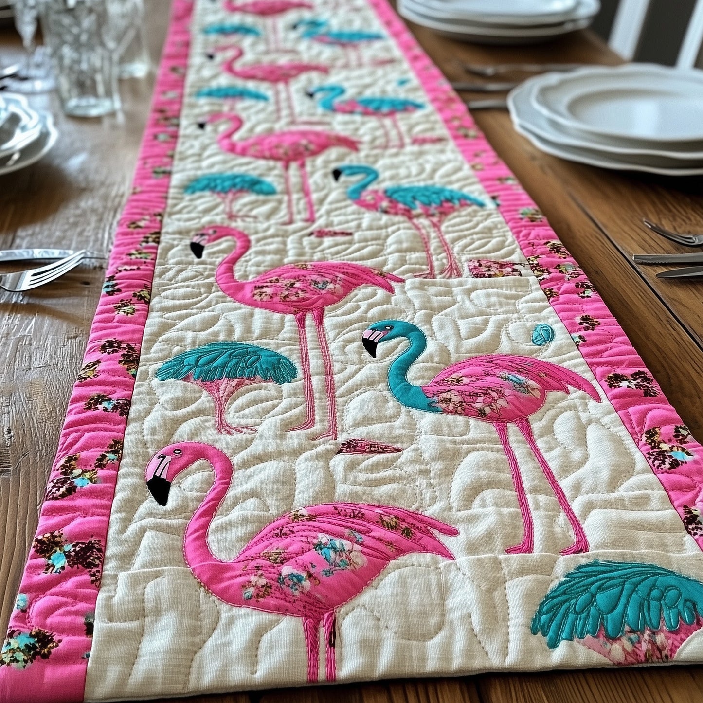 Flamingo Dream Quilted Table Runner GFTONL4547