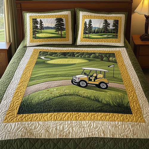 Rolling Through the Pines 3-Piece Quilted Bedding Set GFTONL4573