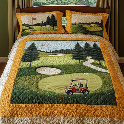 Fairway Serenity 3-Piece Quilted Bedding Set GFTONL4574