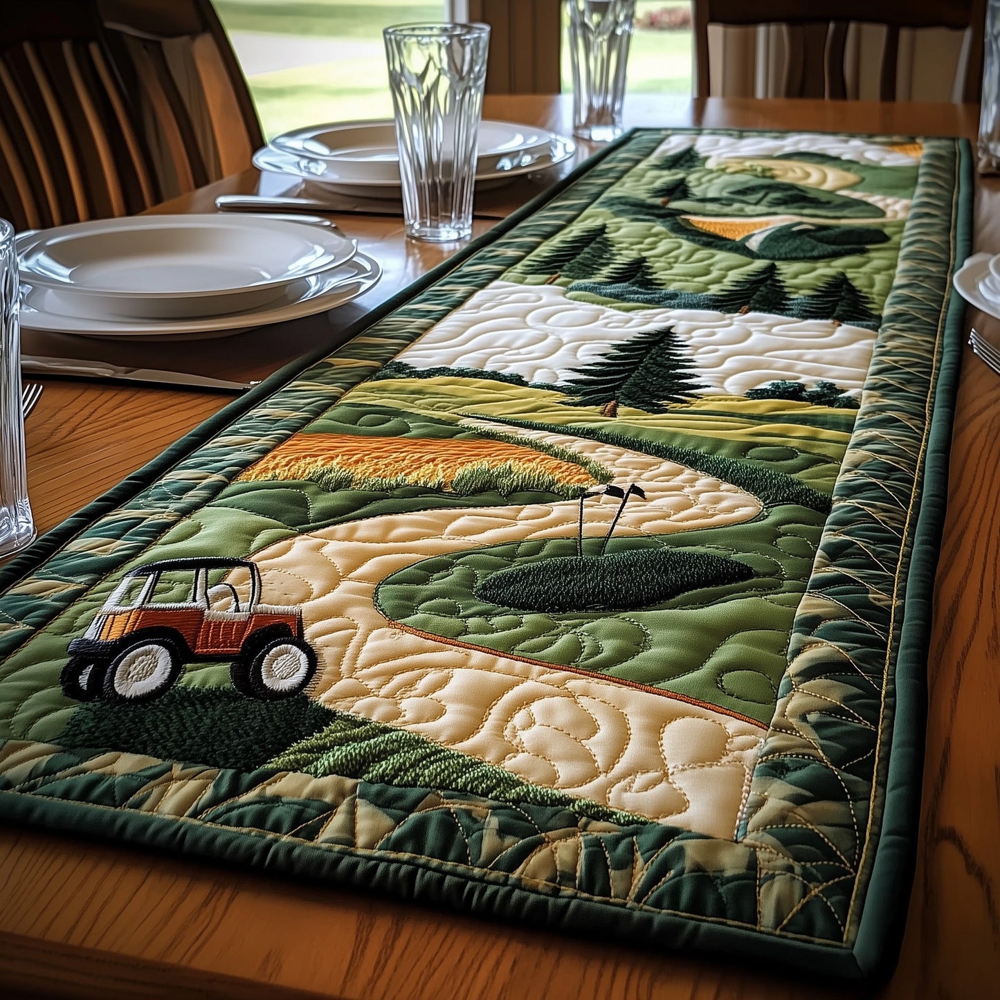 Fairway Serenity Quilted Table Runner GFTONL4582
