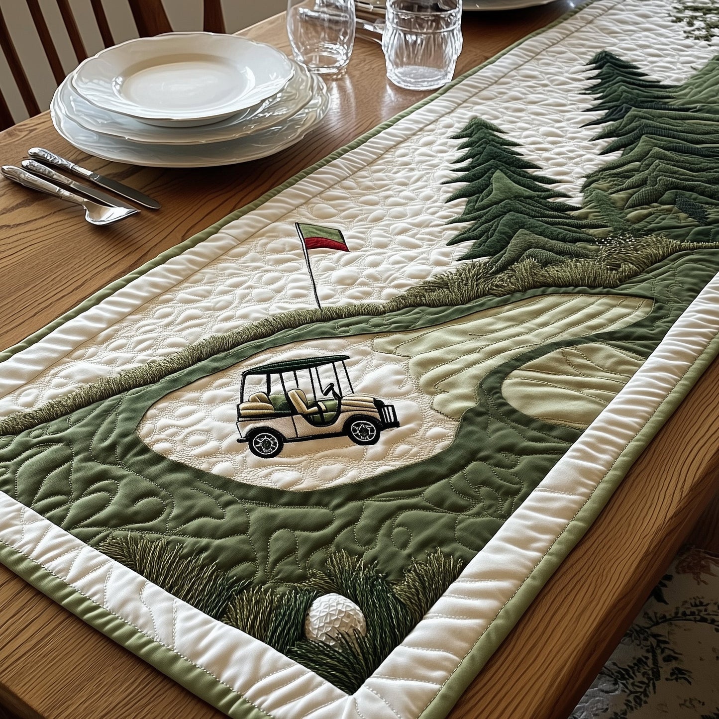 Fairway Serenity Quilted Table Runner GFTONL4583