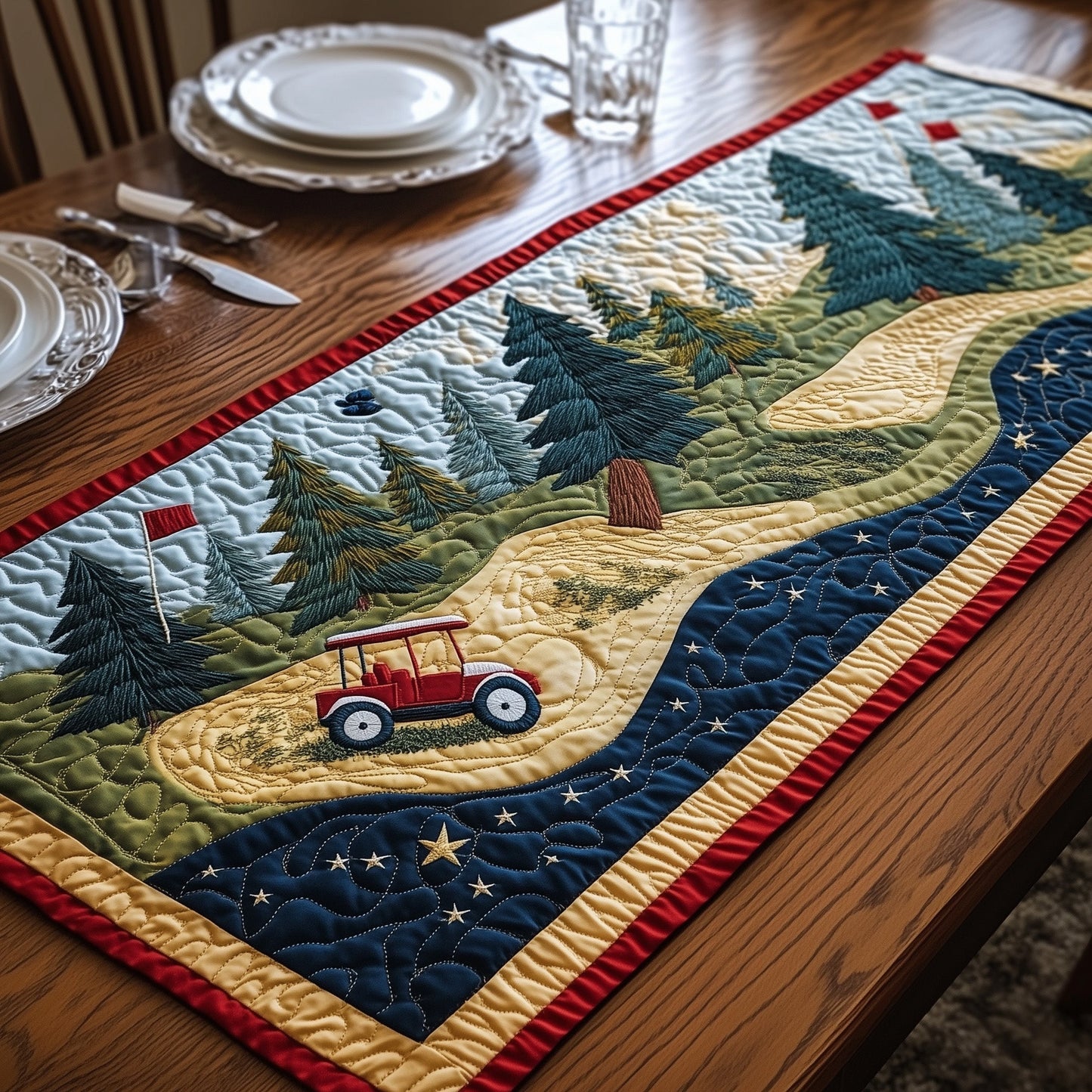 Fairway Serenity Quilted Table Runner GFTONL4586