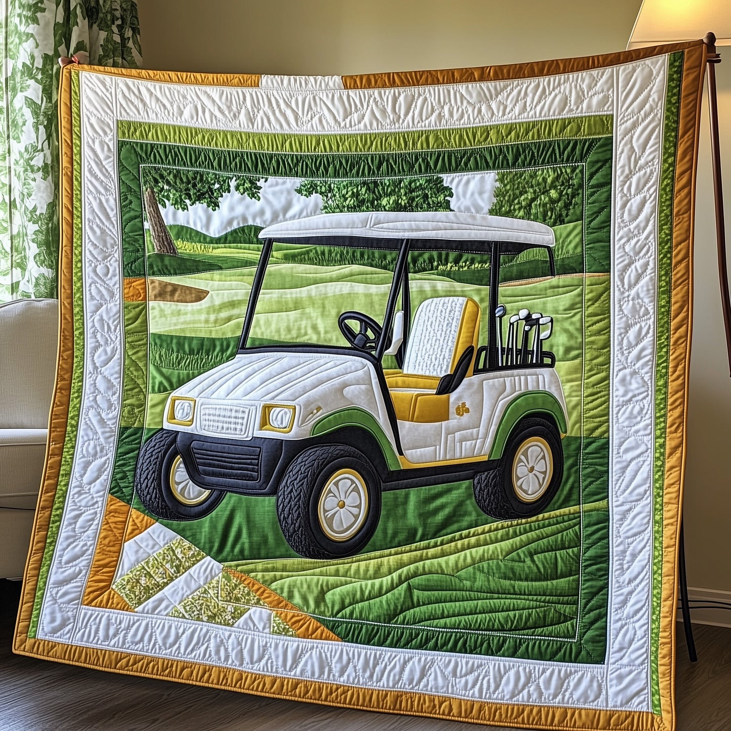 Golf Cart Quilted Blanket GFTONL4635