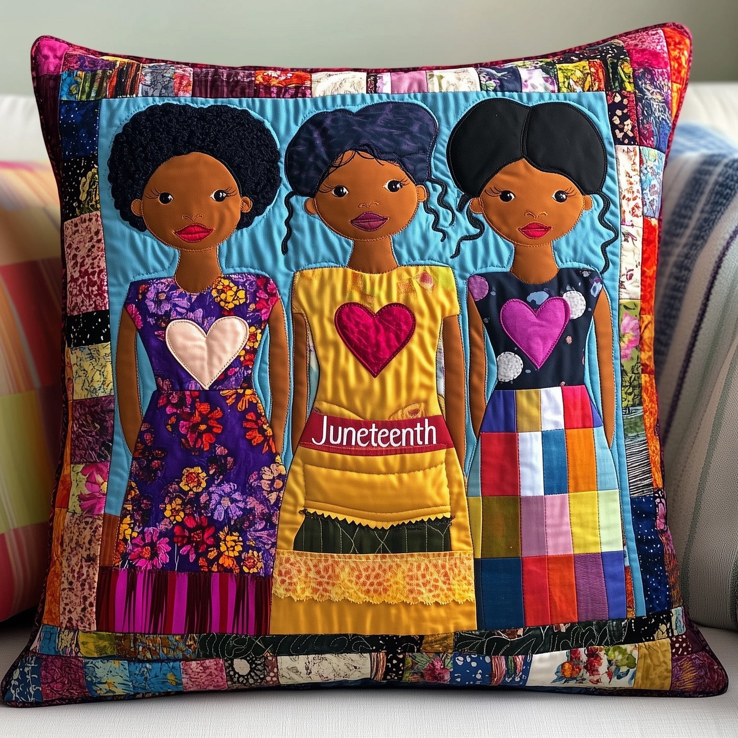 Junteenth Quilted Pillow Case GFTONL4644