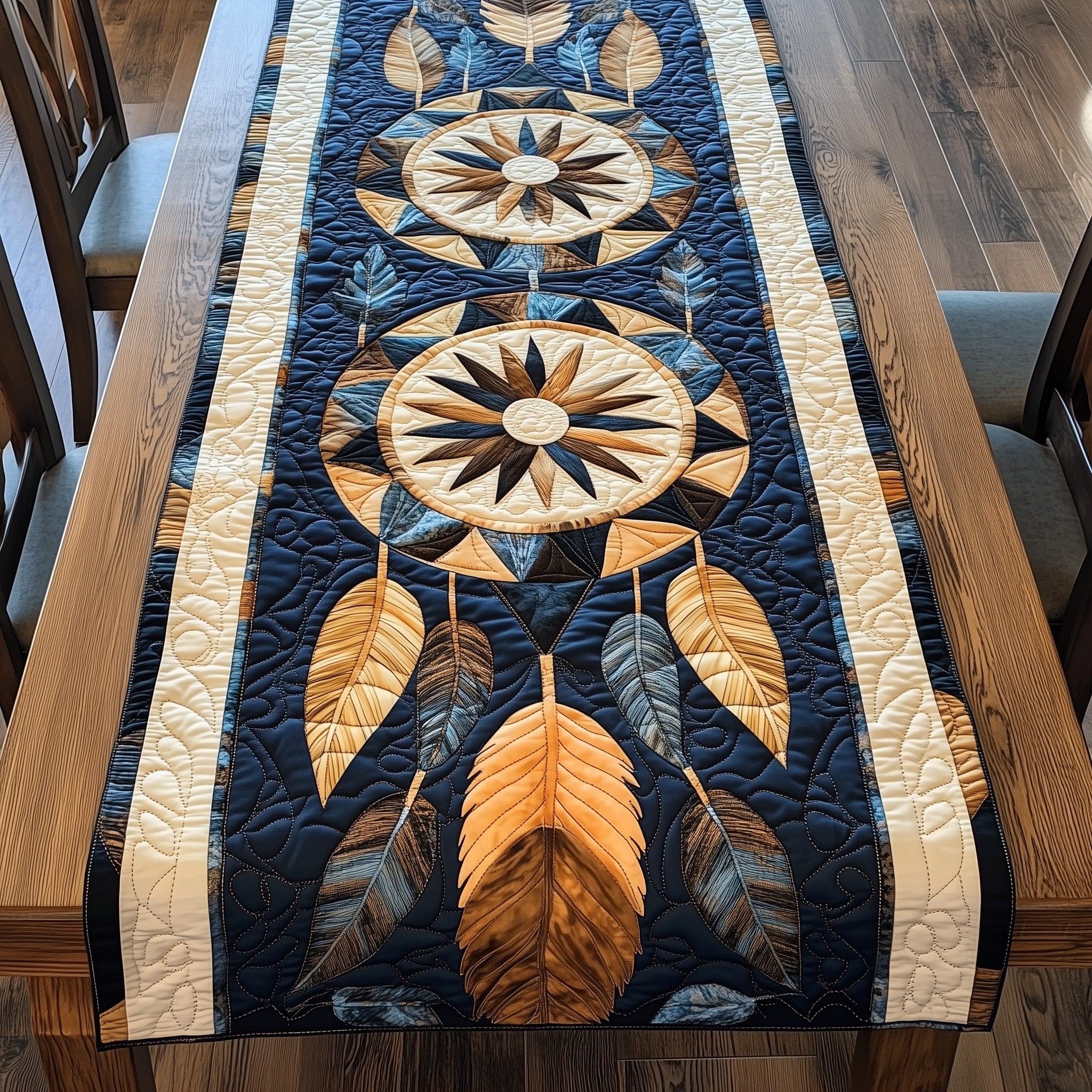 Native Dreamcatcher Quilted Table Runner GFTONL4655 – Patchique Store