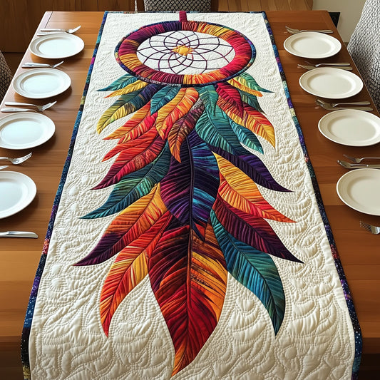 Feathers Dreamcatcher Quilted Table Runner GFTONL4658