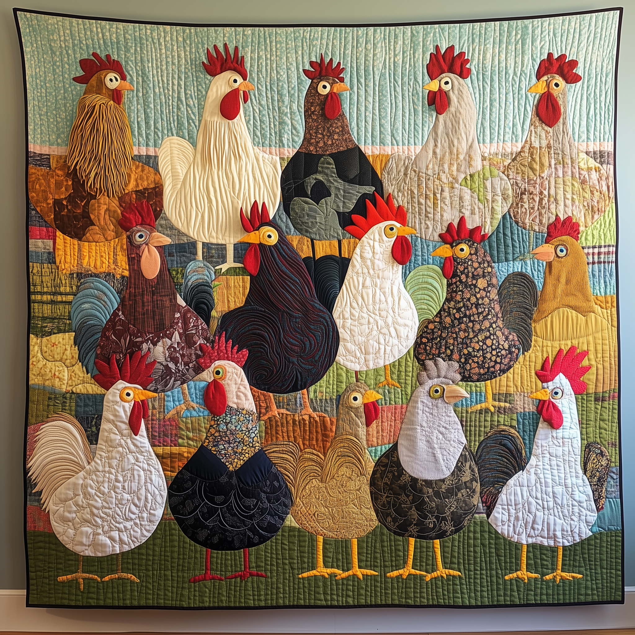 Chicken Invaders Quilted Blanket GFTONL468 – Patchique Store