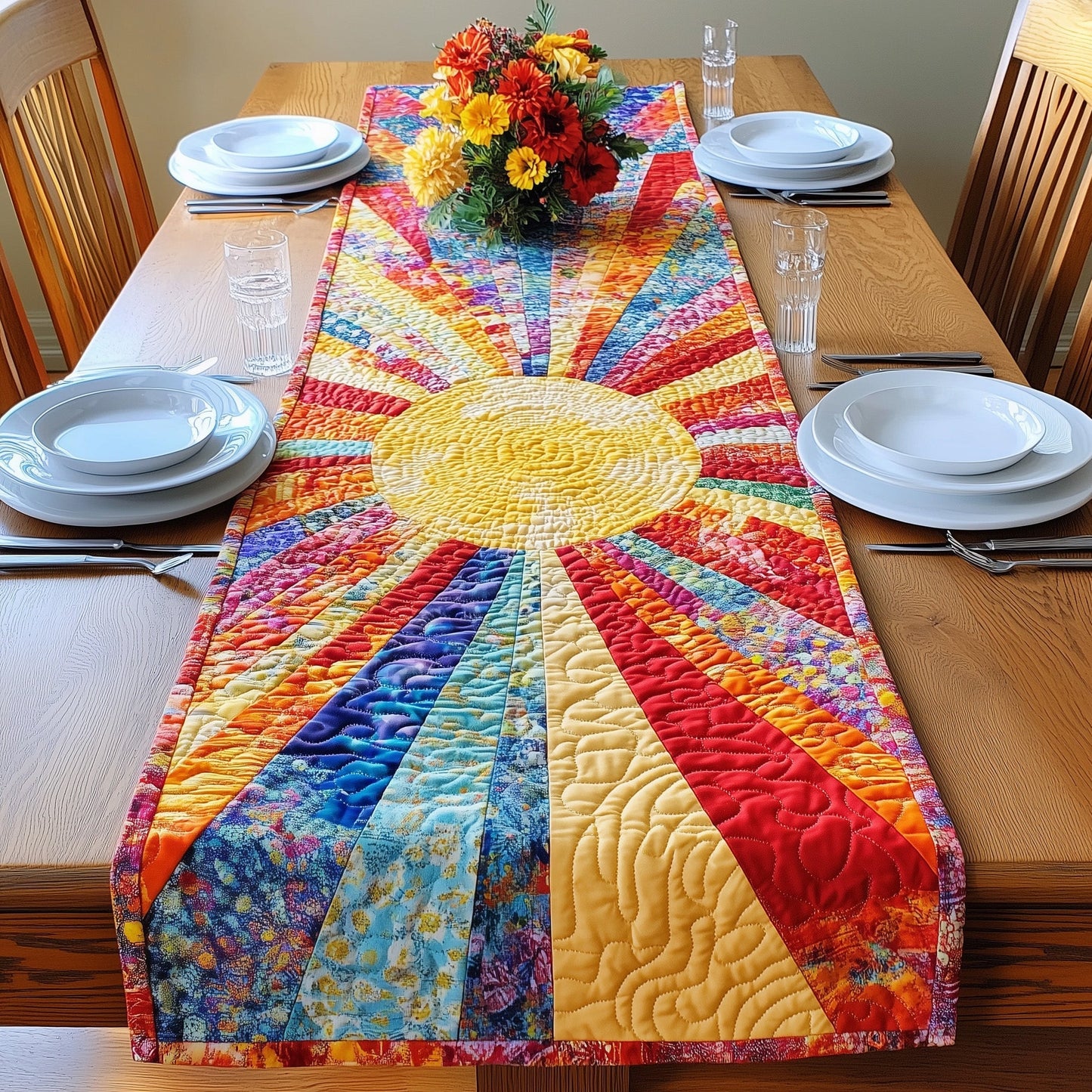 Radiant Sun Quilted Table Runner GFTONL4690
