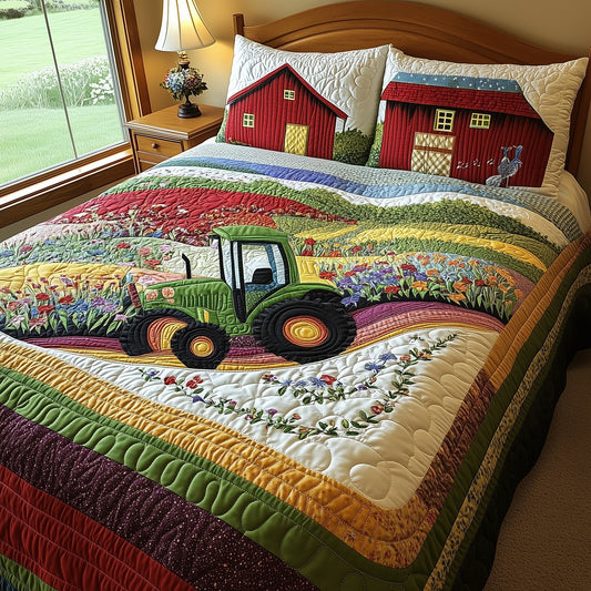 Farmer Dream 3-Piece Quilted Bedding Set GFTONL4693
