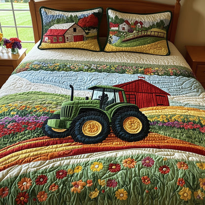 Farmer Dream 3-Piece Quilted Bedding Set GFTONL4694